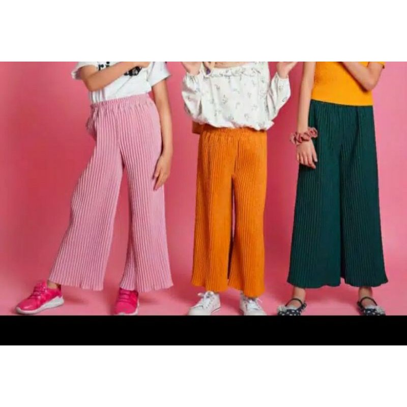 kulot plisket anak tanggung