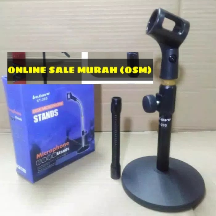 Original stand mic kaki bulat karaoke holder bundar mik TABLE tempat MICROPHONE meja gantungan mikrophone studio sound pro audio pegangan TRIPOT penopang asli UTS  BISA SEGALA JENIS MIC  Dimeja pidato Dimeja rapat Performa panggung Pengajaran dan Konferen