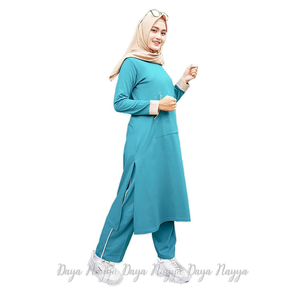  Believe  Sport Training Wanita Muslimah  Baju  Olahraga  