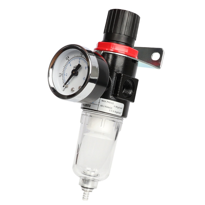 AFR2000 Air Filter Regulator/Regulator Pemisah Air Tersaring/Prosesor Sumber Udara PNP Mollar Single Air Filter Regulator 1/4 Inch - Filter Udara Kompresor