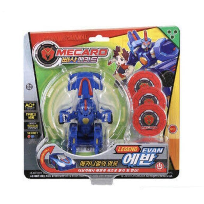 Mecard Bbasha 001 Legend Mecanimal Evan Mainan Robot Mobil Terlaris