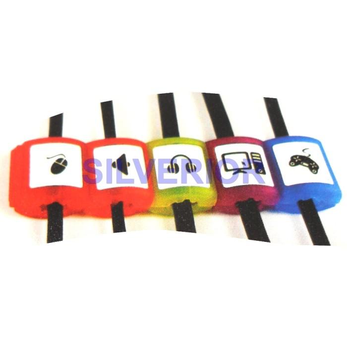 

Holder | 10 Buah Klip Label Penanda Kabel