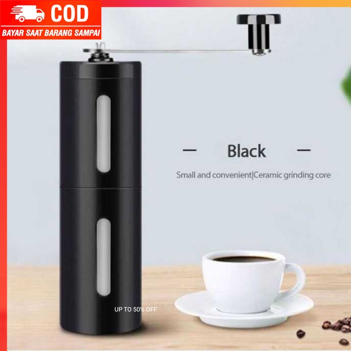 (100% BARANG ORI) VKTECH Alat Penggiling Kopi Manual Coffee Grinder - RH200