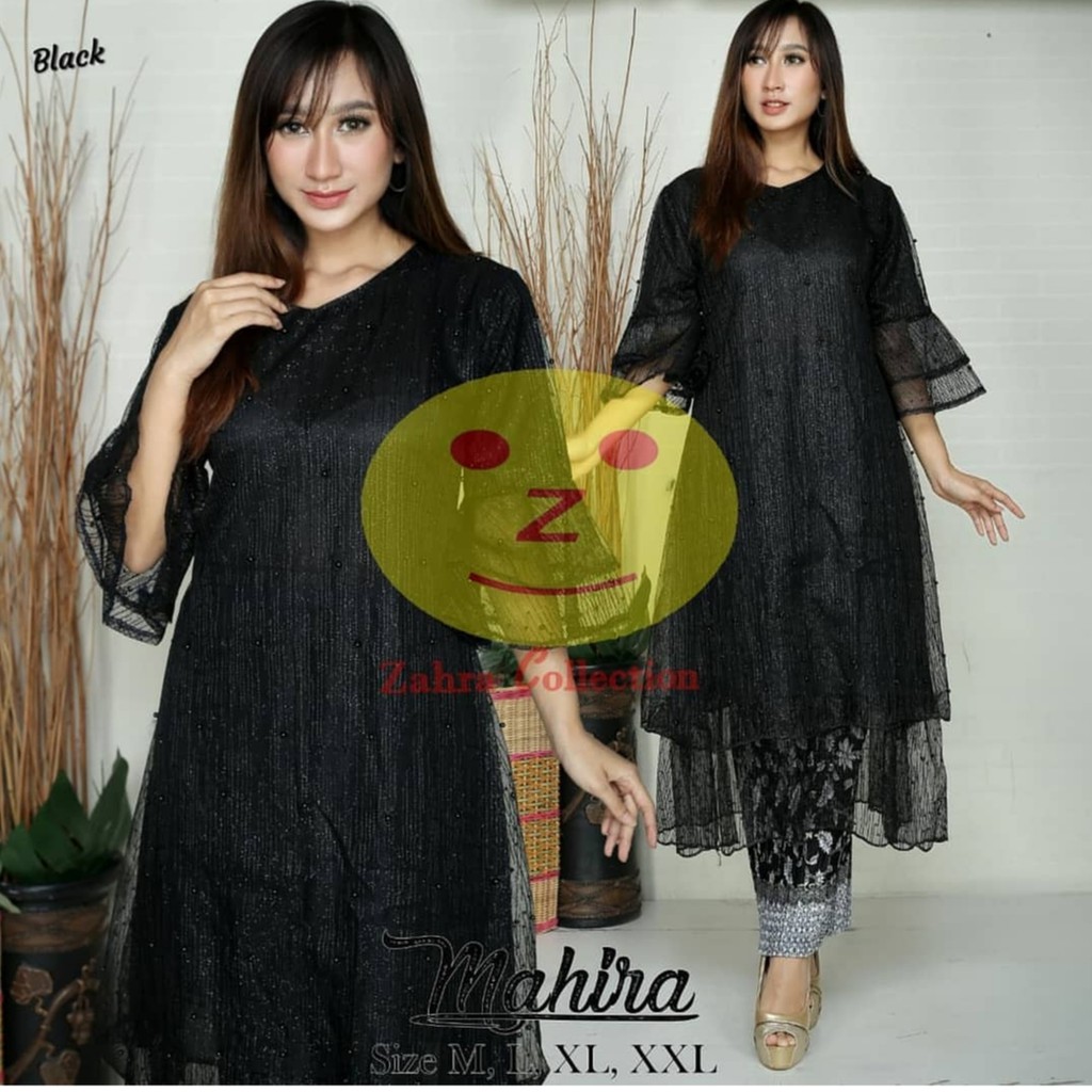 SET TUNIK MUTIARA GLITER MAHIRA