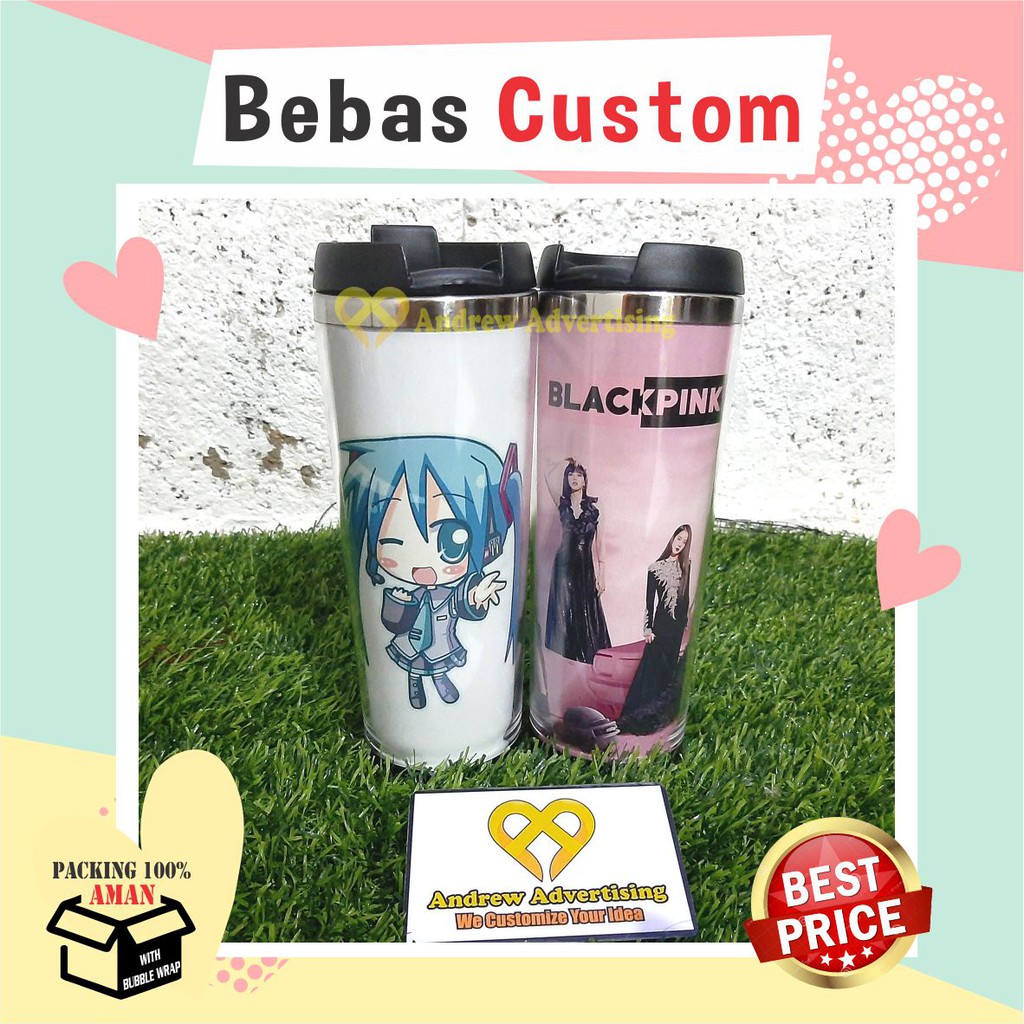 Stainless Tumbler Botol Starbuck Custom Gambar