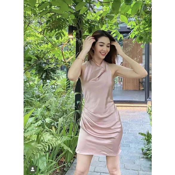 Georgia satin dress