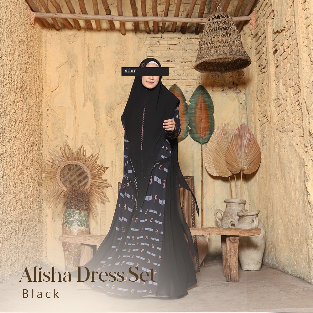 Alisha Gamis Syari Set by Efer