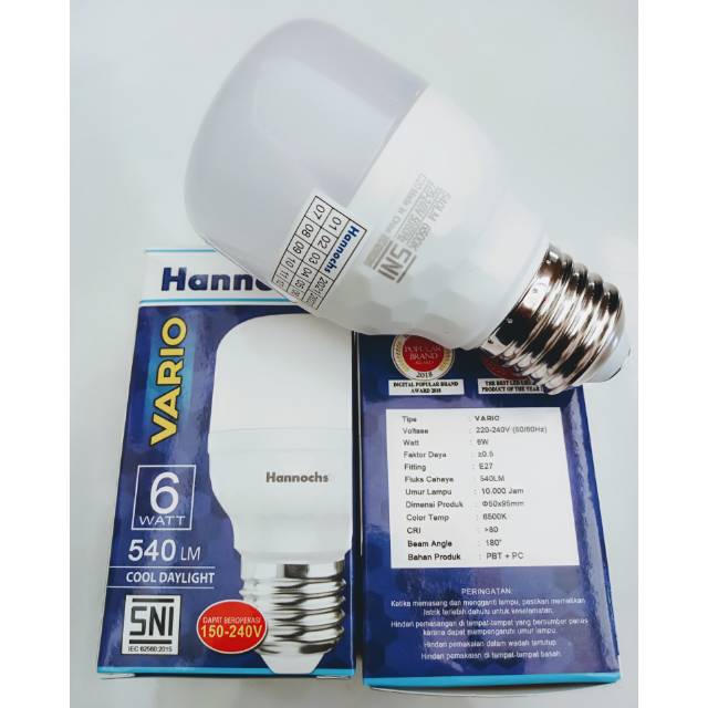 PROMO Lampu LED Hannochs Vario 6 Watt Model Tabung Exclusive