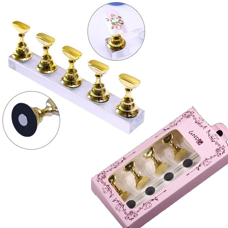 Magnet sucker practice nailart nail fan false nail tip display stand