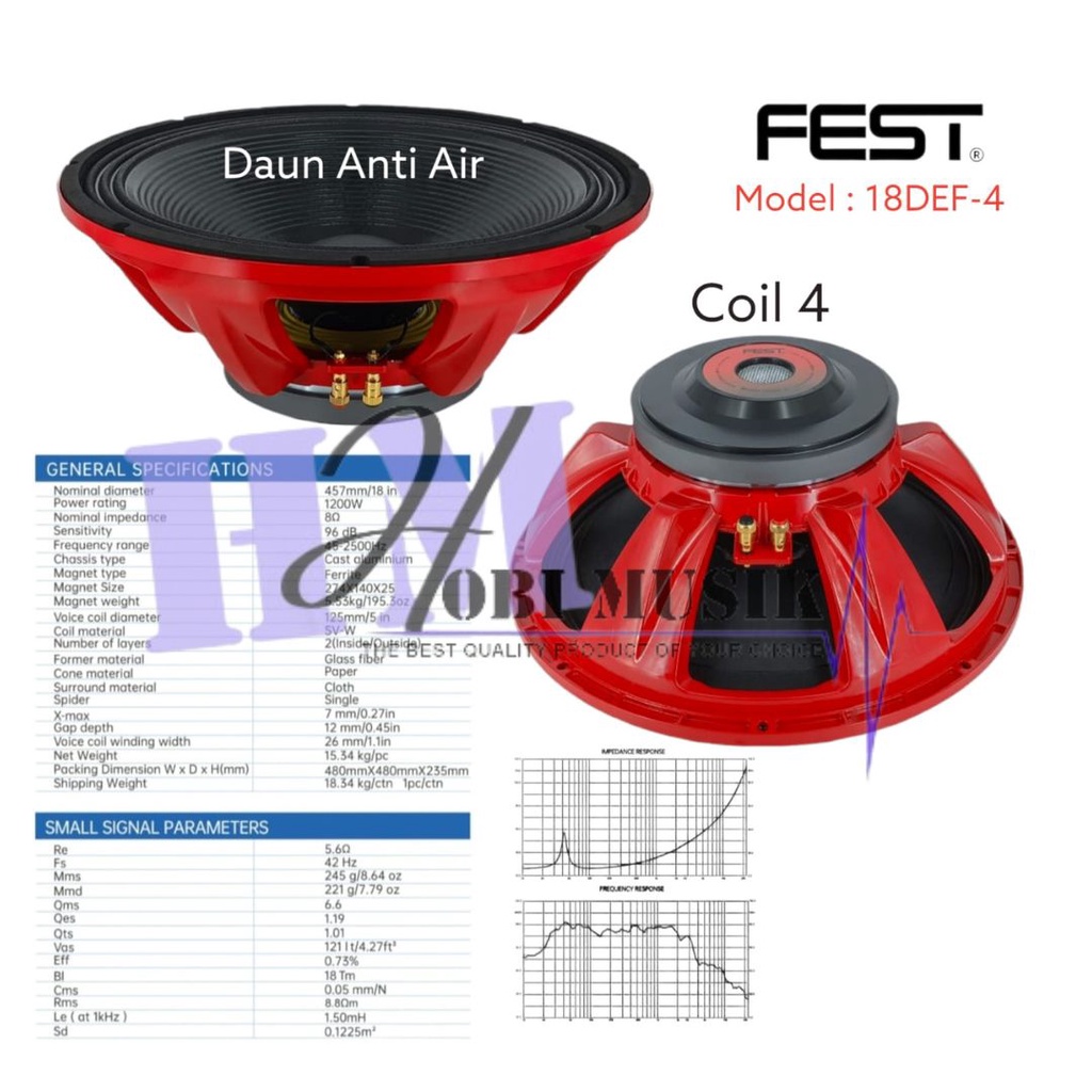 Jual Speaker Fest Def Original Inch Komponen Fest Def Shopee