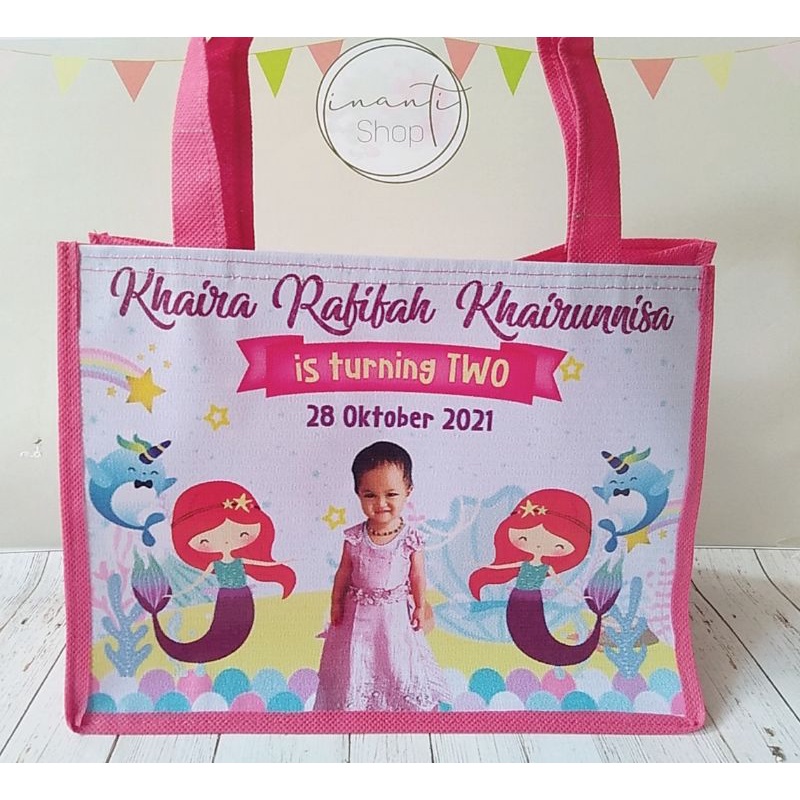 

Tas Ultah / Goody Bag Ultah Anak custom 25x20x18 cm