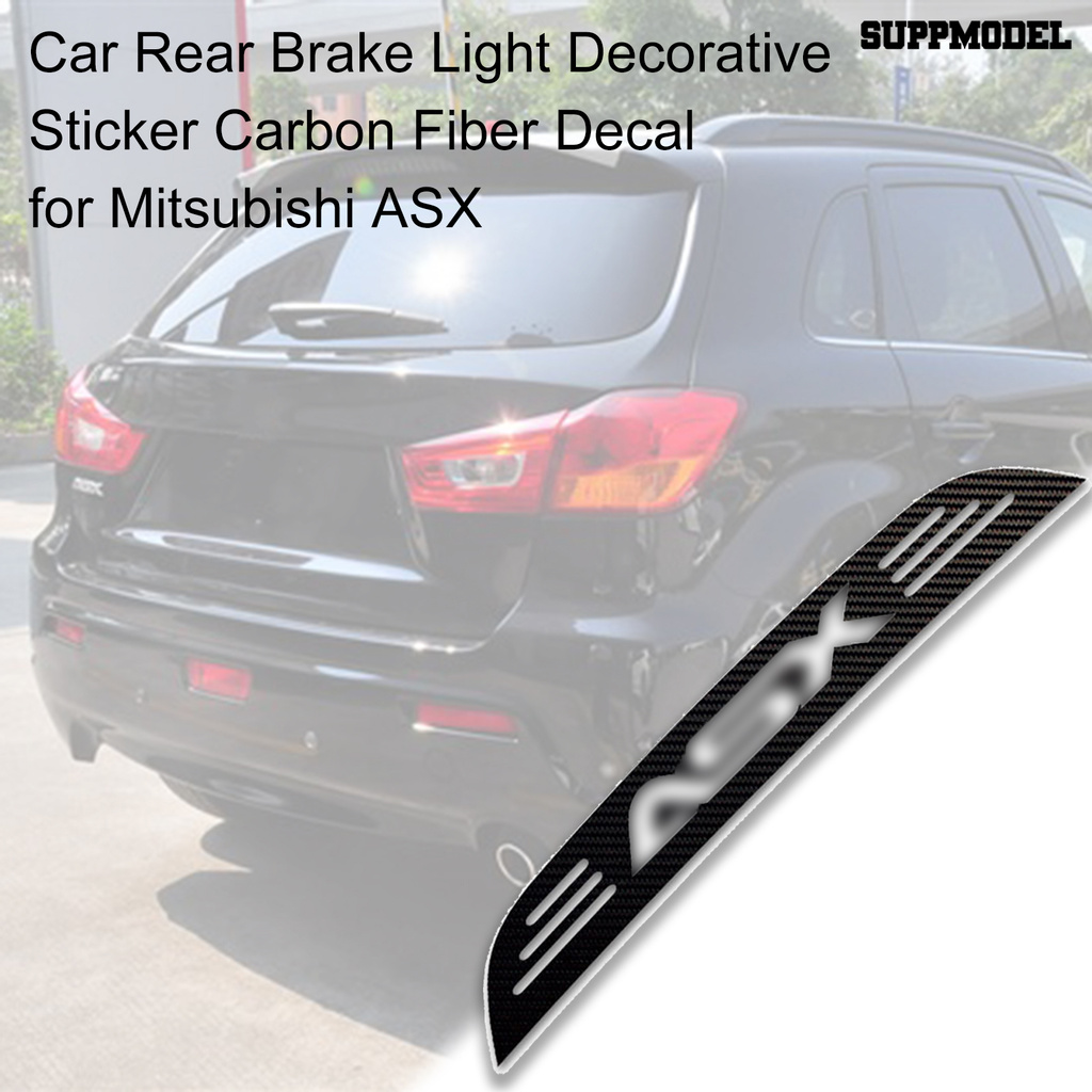 Supm Stiker Lampu Rem Belakang Mobil Bahan Serat Karbon Untuk Mitsubishi Asx