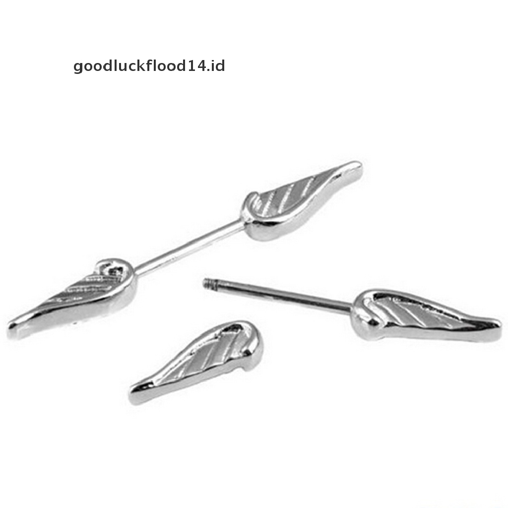 [OOID] New Sexy Angel Wings Feather Body Nipple Bar Barbell Piercing Ring 14G Jewelry ID