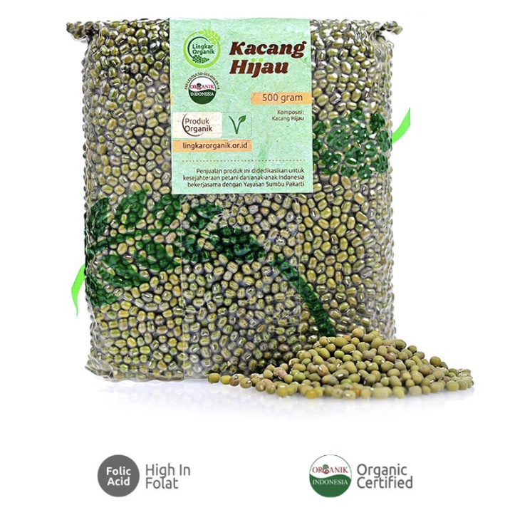 

Lingkar Organik - Kacang Hijau Organik 500 gr Balikpapan Mpasi