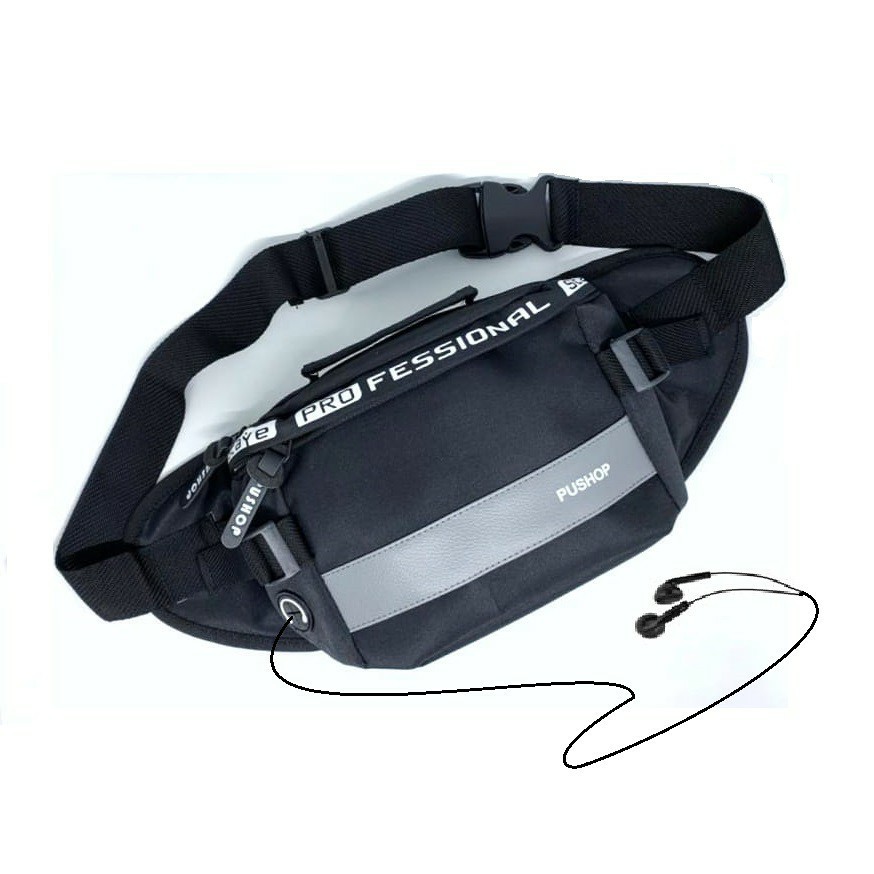 TAS WAISTBAG WATERPROOF FANNY PACK TAS SELEMPANG PINGGANG DISTRO COWOK WANITA