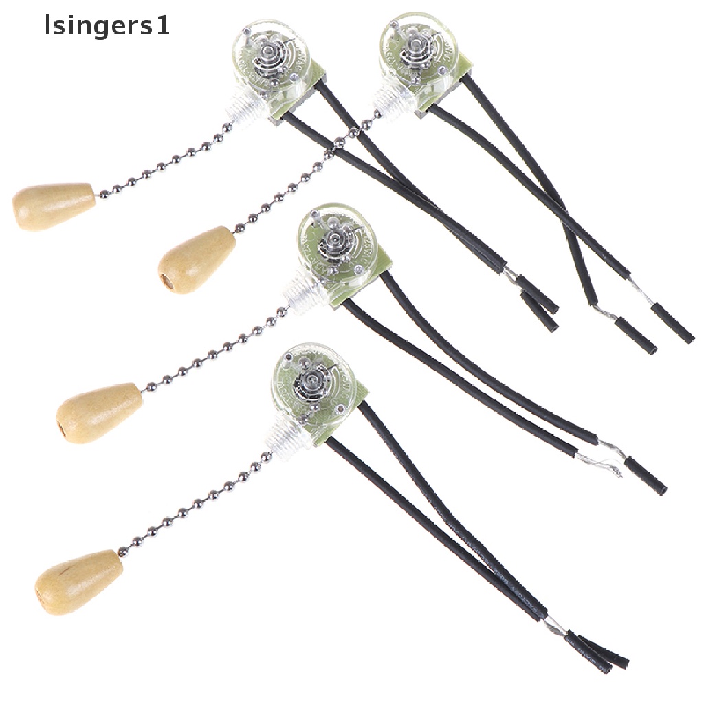 (lsingers1) 4pcs Saklar Tarik Rantai Universal Untuk Lampu / Kipas Angin Plafon