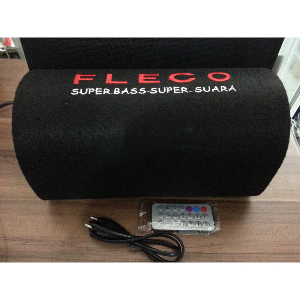 SPEAKER + Pemutar Musik BASS Bubut 5inch bisa untuk Audio Mobil FLECO