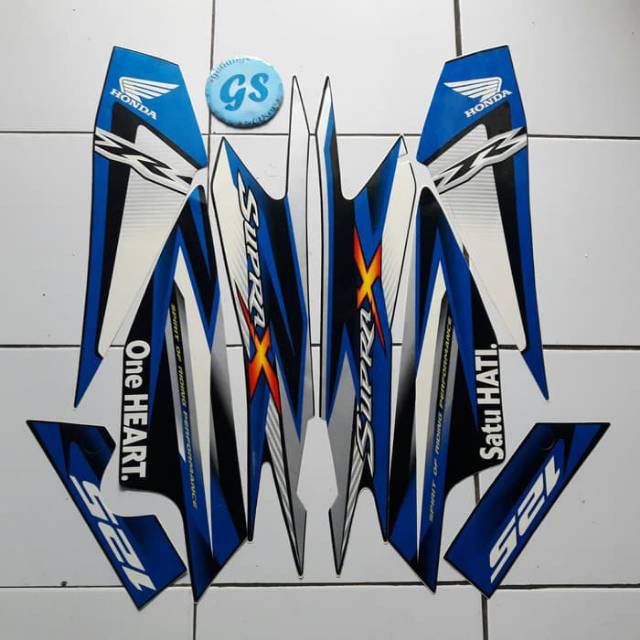 Sticker Supra X 125 Tahun 2008 2010