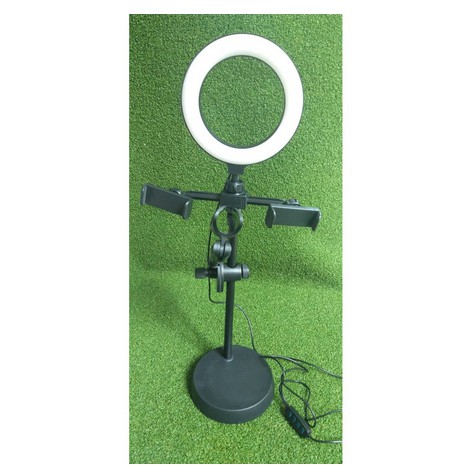 Lampu Selfie ring 3 in 1 ( 2 holder hp + holder mic ) MOBILE STAND PHONE HOLDER