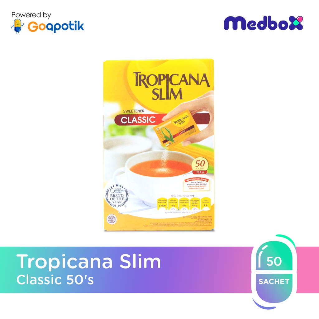 

Tropicana Slim Classic 50 Sachet