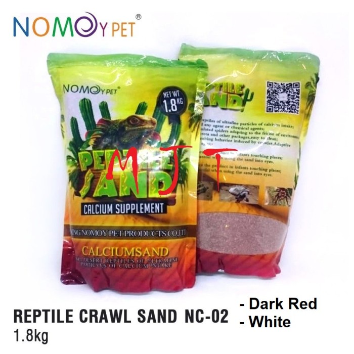 Nomoy Variant Dark Red / Yellow / Black / White Desert Sand Pasir Alas Kandang Hamster Bearded Drago