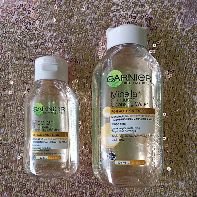 GARNIER MICELLAR OIL-INFUSED CLEANSING WATER 50 &amp; 125 Ml @MJ