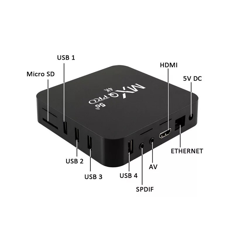 ANDROID TV BOX MXQ PRO 5G 4K ULTRA HD MEDIA PLAYER