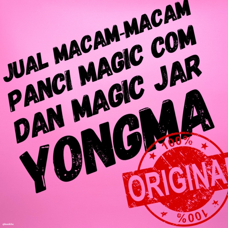 PANCI MAGIC COM YONGMA PANCI RICE COOKER YONG MA ORIGINAL DIJAMIN