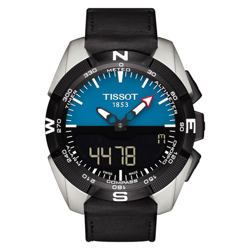 Jam Tangan Pria TISSOT T-Touch Expert Solar Titanium Case Leather Strap T091.420.46.041.00