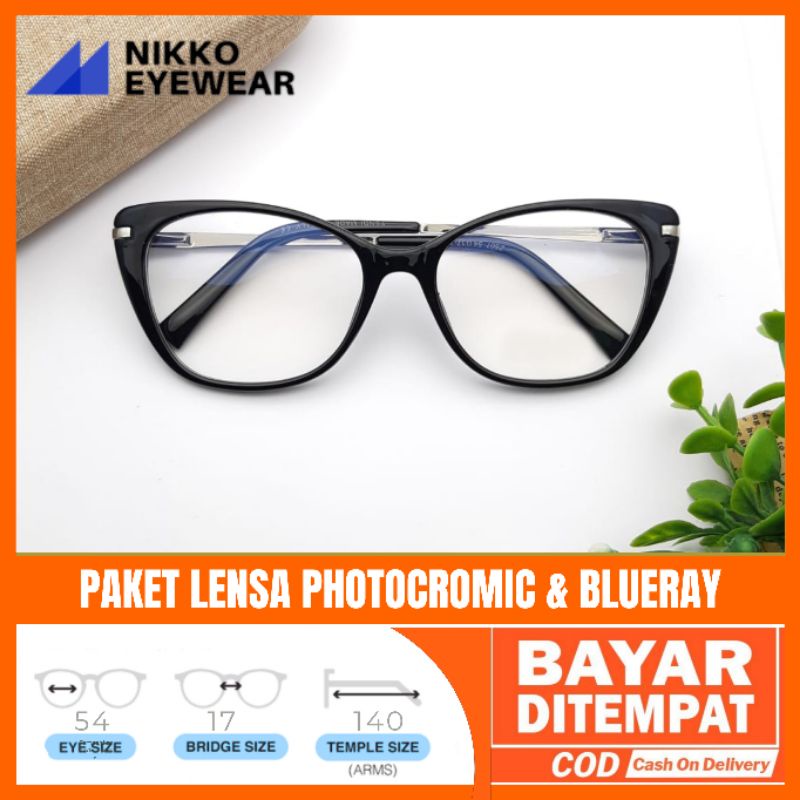 Paket Kacamata 507 Lensa Antiradiasi Photocromic Blueray