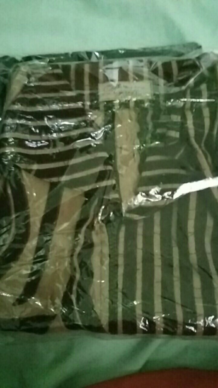 Atasan Baju Batik Tunic Sogan Coklat Sleting Depan Busui Cantik