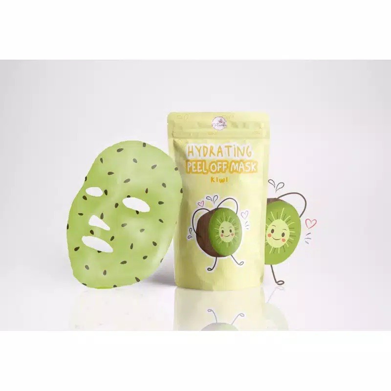 Masker Peel Off Natureka Semangka Terong Kiwi 30 gram dan 10 gram Original Ready stock Makassar