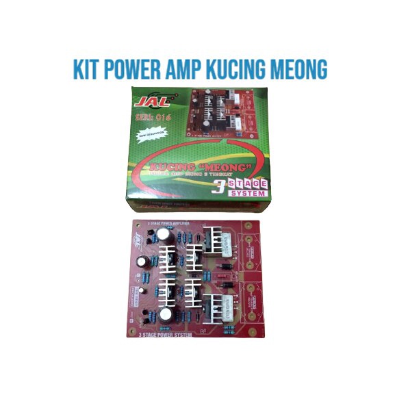 KIT POWER AMPLIFIER MONO 3 TINGKAT 1000 WATT KUCING MEONG