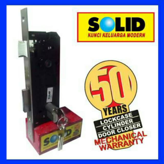 Lockcase solid set,body kunci + cilinder solid body kunci solid plus cylinder 60 mm solid/ lc 111 wl 40 us 32D + double cylinder DC 02 - 60