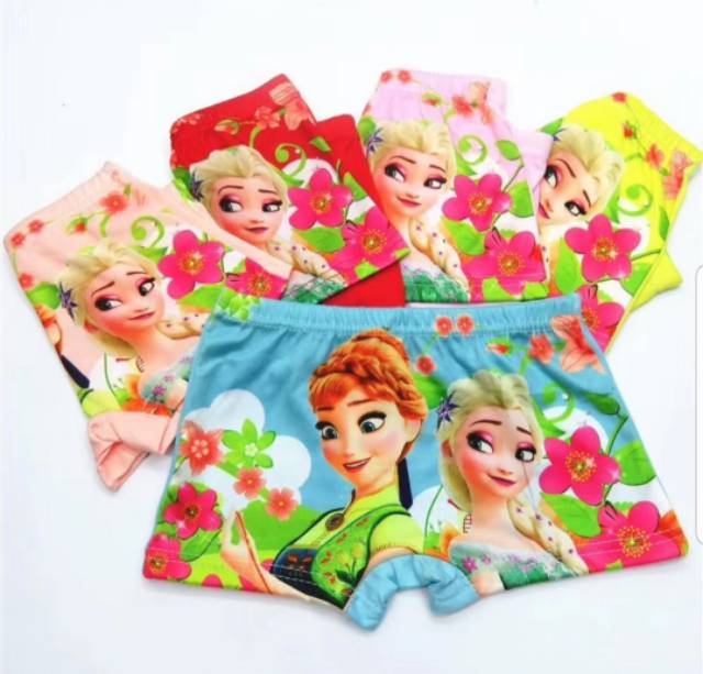 CD Celana Dalam Anak Perempuan Frozen Celana Boxer Anak Cewek Bokser Anak Perempuan Kancut Frozen