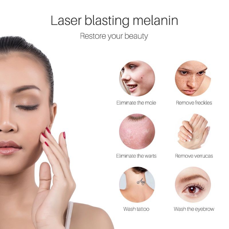 Picosecond Alat Laser Penghilang Flek Bekas Jerawat Tato Tahi Lalat Kutil NEATCELL