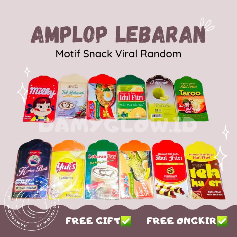 

[READY STOCK] AMPLOP LEBARAN SNACK VIRAL ANGPAO THR