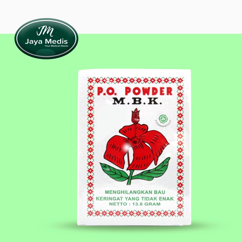 ( 5 pcs ) Po Powder MBK - Bedak Penghilang Bau Badan Dan Keringat