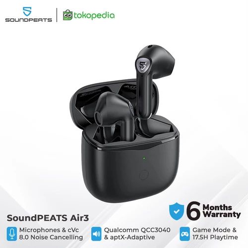 Soundpeats Air3 Air 3 APTX Adaptive True Wireless Earbuds - Garansi Resmi Soundpeats 6 Bulan