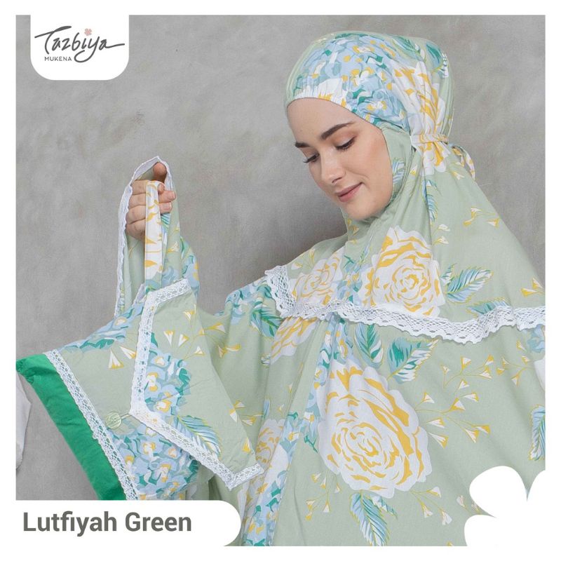 Mukena Tazbiya Lutfiyah Series Jumbo Dewasa Katun Rayon Motif