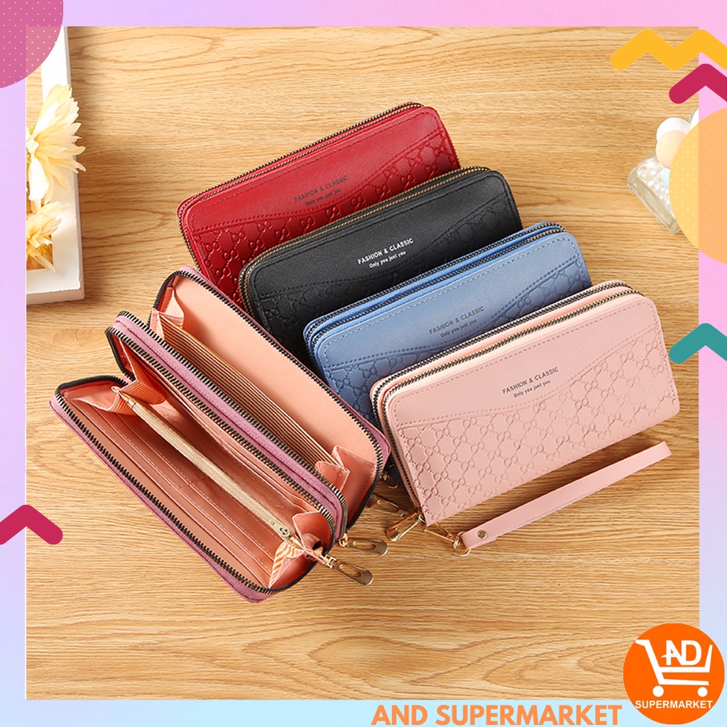 AND COD  DOMPET PANJANG WANITA DOMPET PANJANG WANITA IMPORT KOREA KULIT  ISI BANYAK RUANG Dompet Wanita Panjang Dompet Import Real Pict Dompet Cantik  Dompet Panjang Wanita Import Trendy Murah DOMPET SIMPLE MUDA DIBAWA KEMANA SAJA DOMPET PANJANG D56