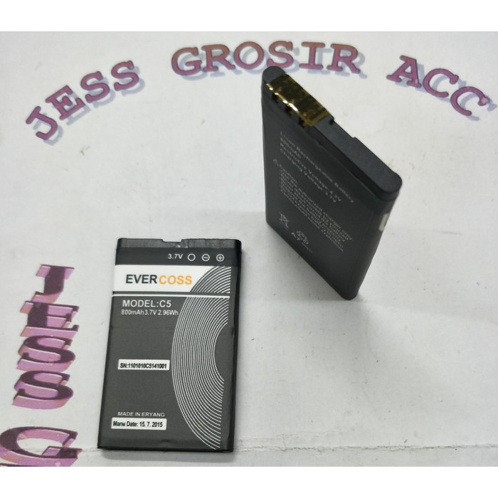 Baterai Battery Batere Original Evercross Evercoss Cross C5 , C-5