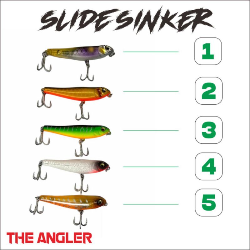 Umpan Pensil Sinking Coayu Slide Sinker The Angler Series