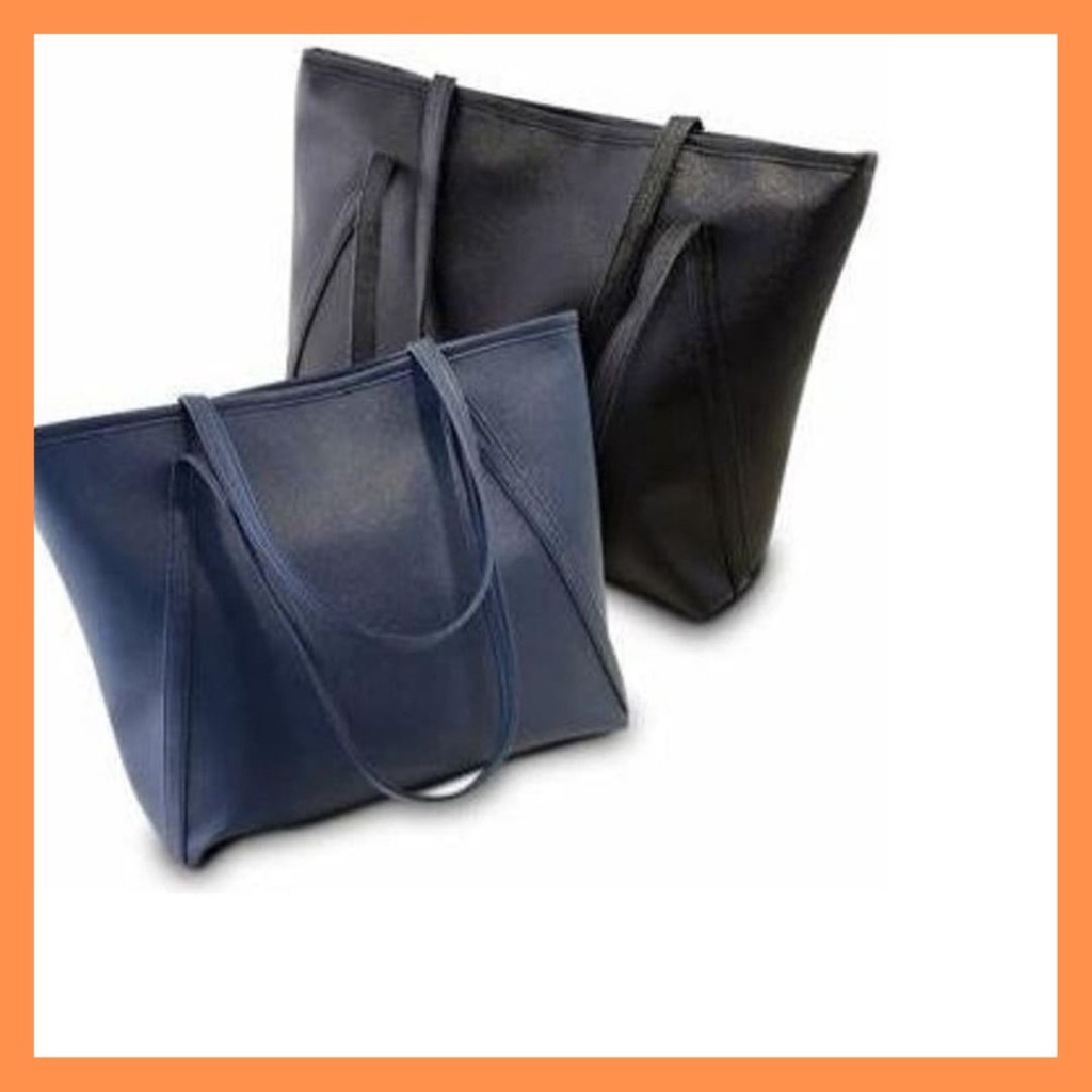 Tas Totebag Jinjing Klasik Basic Wanita Kulit Tas Tote Bag Import Batam Elegan COD // Totebag O3M6