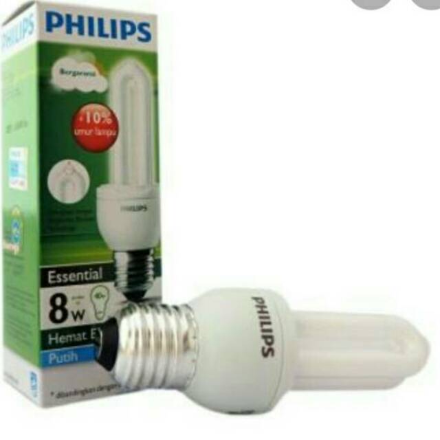 PROMO LAMPU PHILIPS 8 WATT ESSENTIAL COOLDAY LIGHT