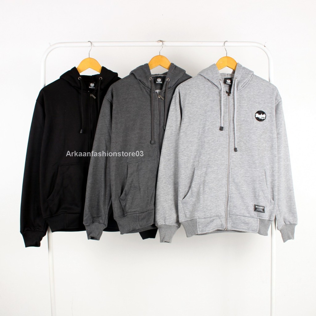 AKN - JAKET SWEATER HOODIE POLOS PRIA DAN WANITA  / JAKET SWEATER HOODIE ZIPPER POLOS ORIGINAL WANGKER