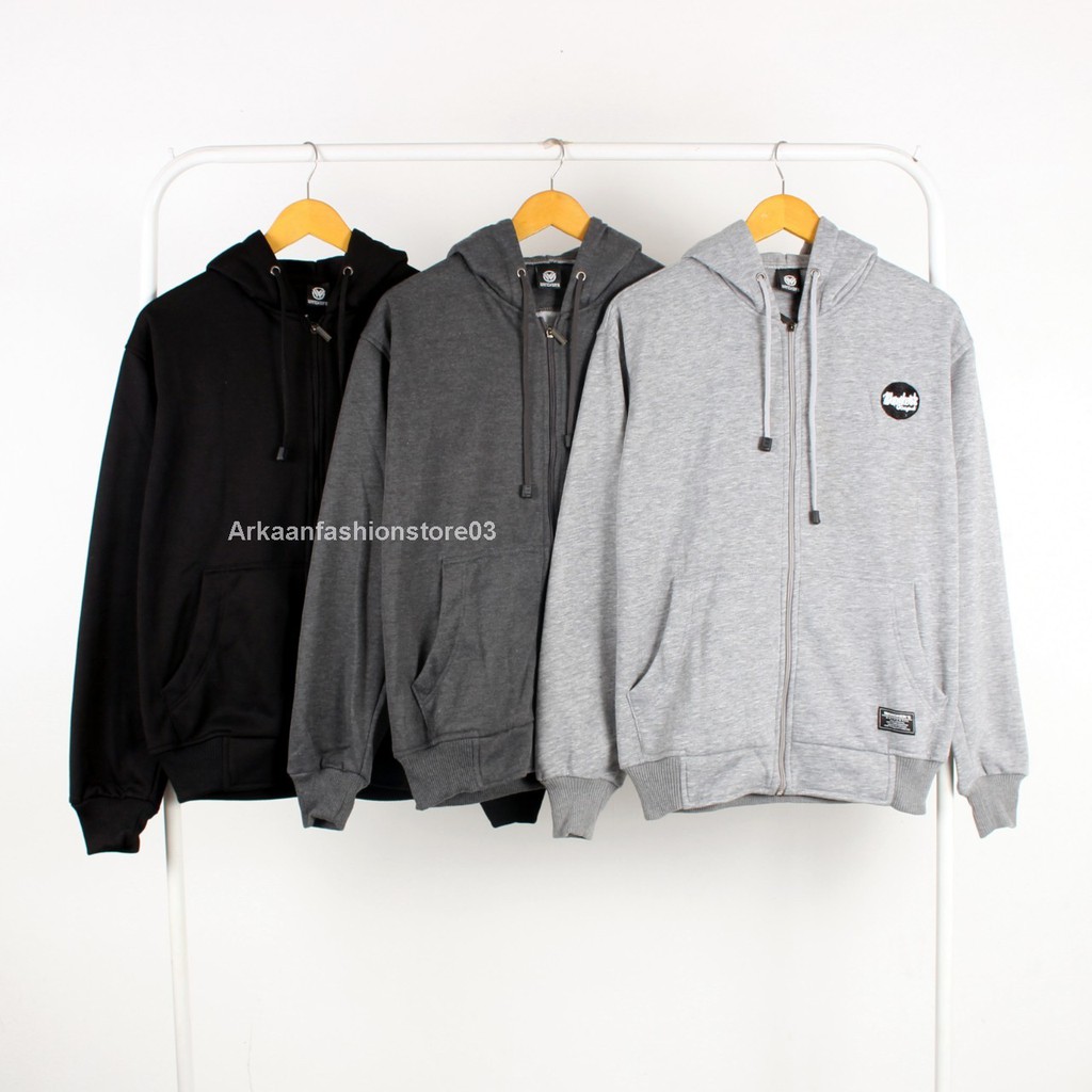 AKN - JAKET SWEATER HOODIE POLOS PRIA DAN WANITA  / JAKET SWEATER HOODIE ZIPPER POLOS ORIGINAL WANGKER