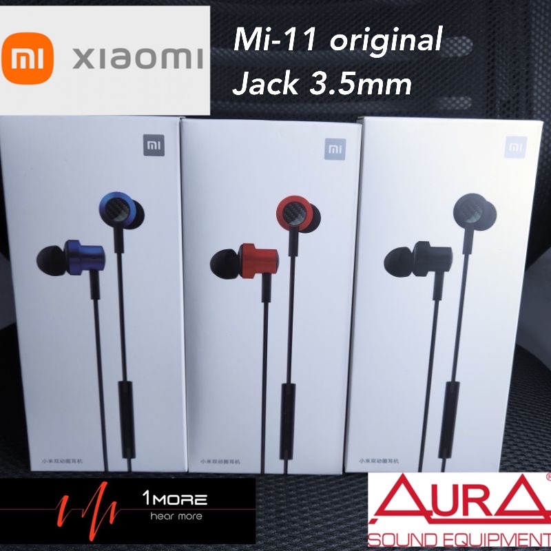 GROSIR HANDSFREE XIAOMI JACK JARUM 3.5MM EARPHONE HF MI11 REDMI11 NEW PURE BASS