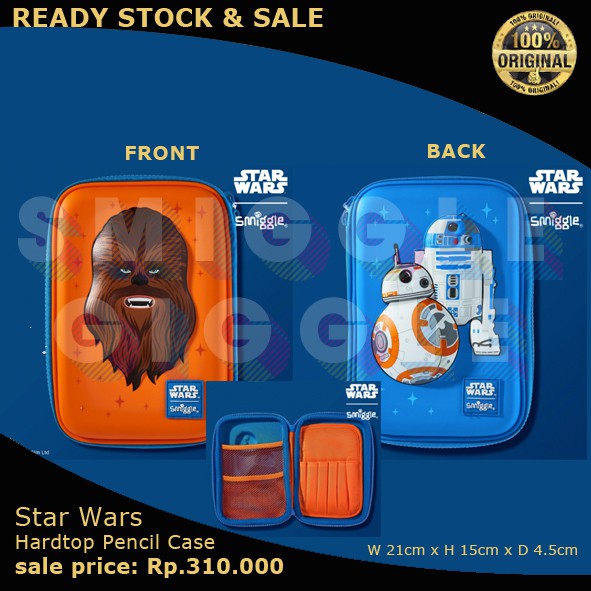 

(ORI) Smiggle Star Wars Hardtop Pencilcase