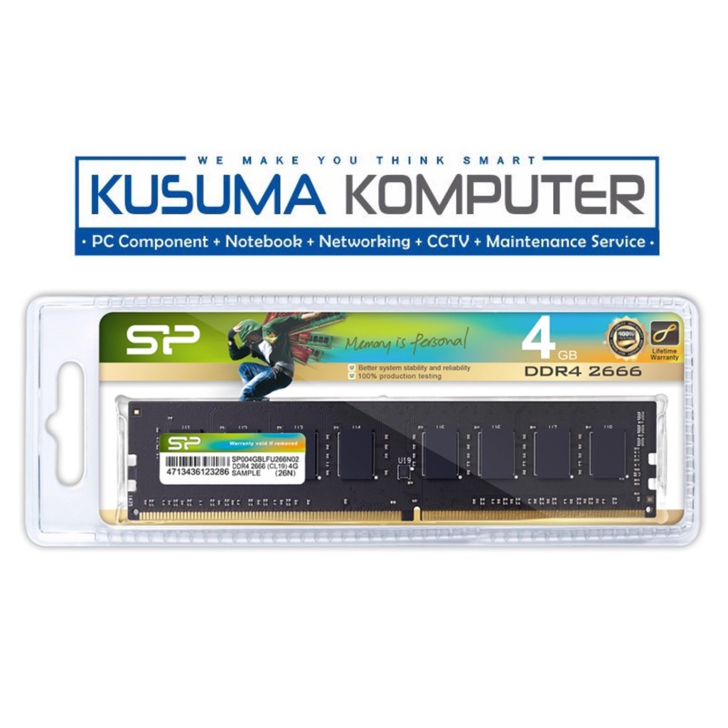 Silicon Power DDR4 4GB 2666MHz CL19 RAM MEMORY